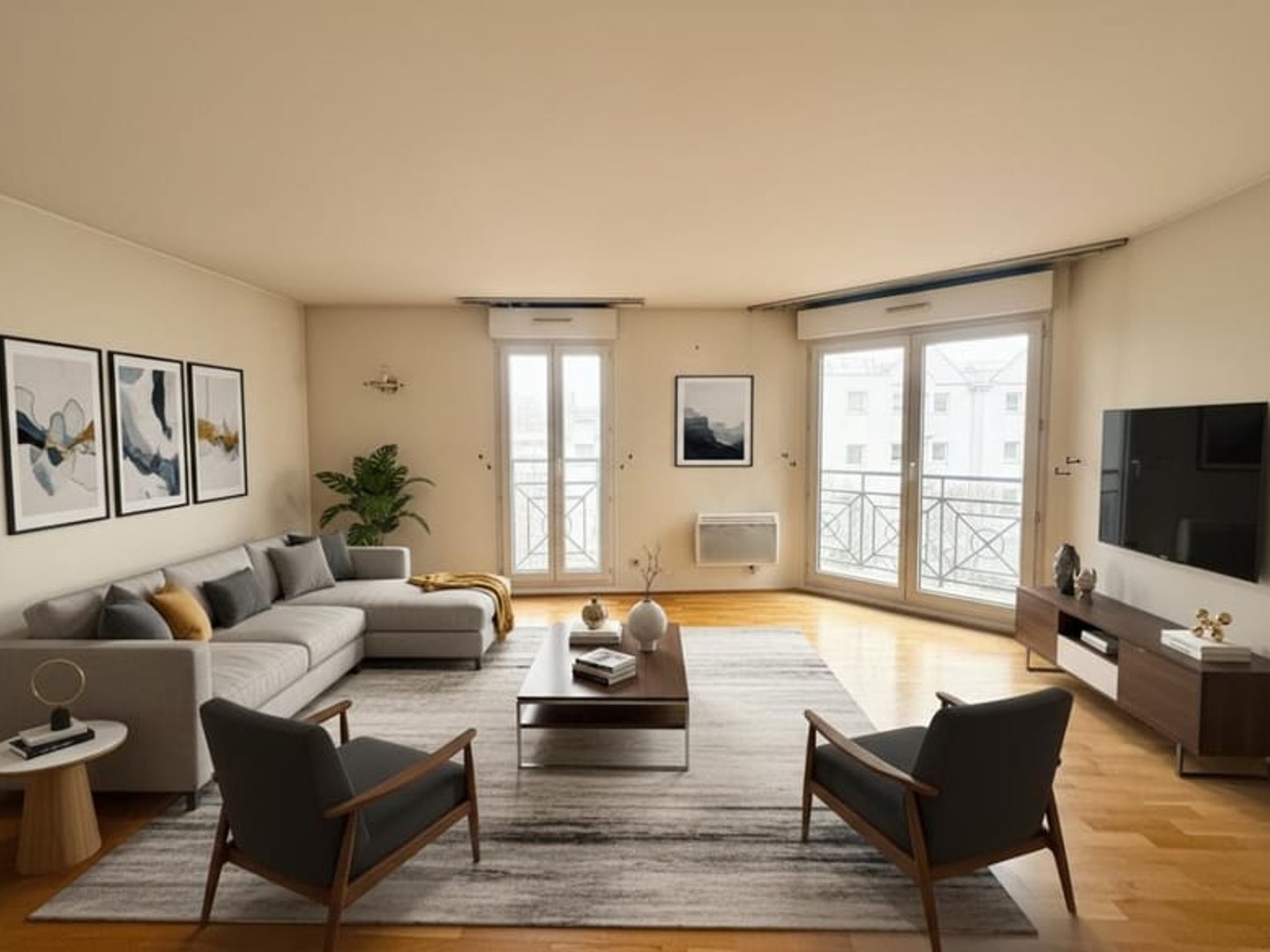 Appartement trois pièces lumineux avec balcon et box à Bondy ? Proche RER E