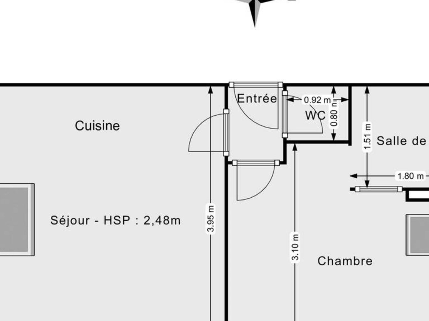 Appartement 2 pièces 19 m²