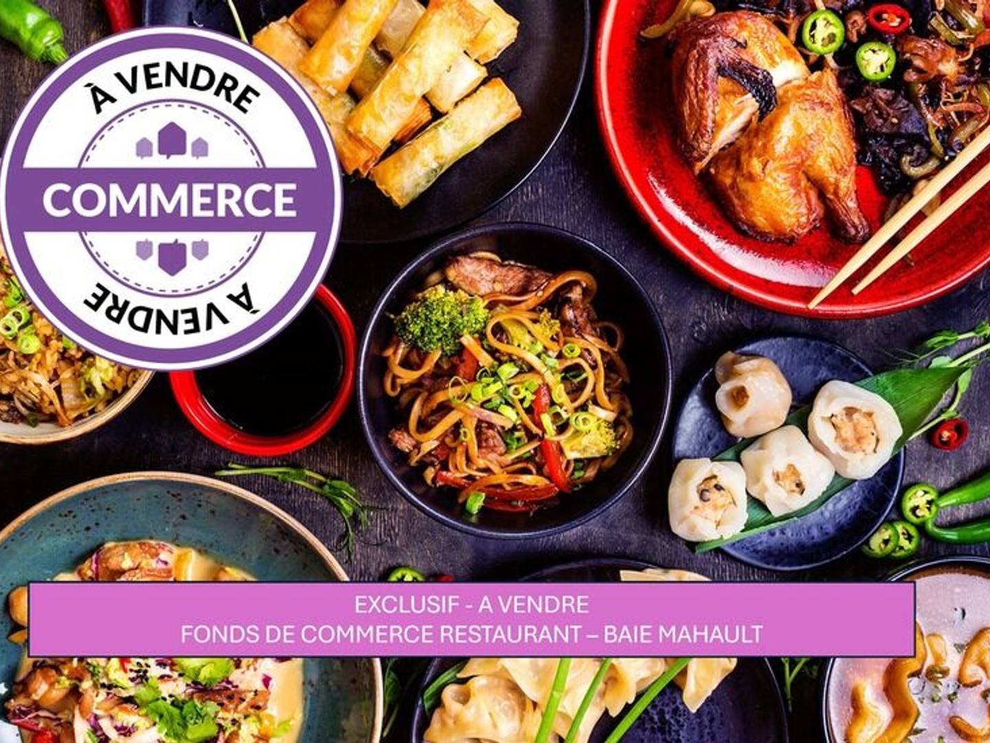 À VENDRE - Fonds de commerce Restaurant Street Food - Centre Commercial Destreland (Baie-Mahault)