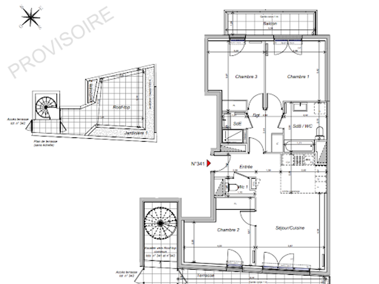 Appartement à vendre - 4 pièces - 80m2 - Châtenay-Malabry (92290)