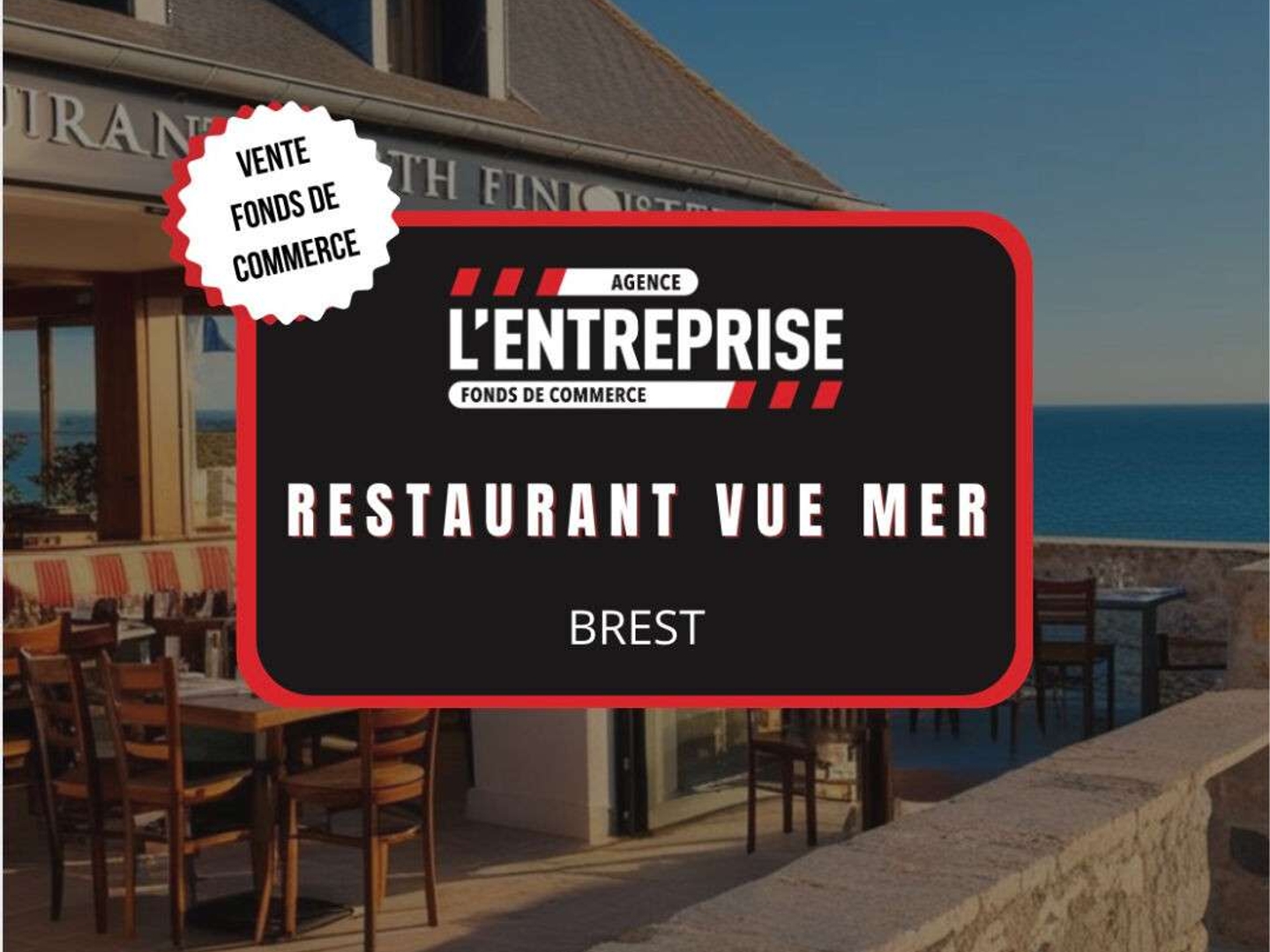 AV restaurant de renom empl N°1 sur le port Brest