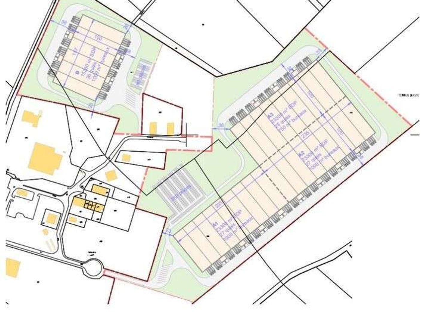 AV 2 plateformes logistiques de 15000 et 70000m²