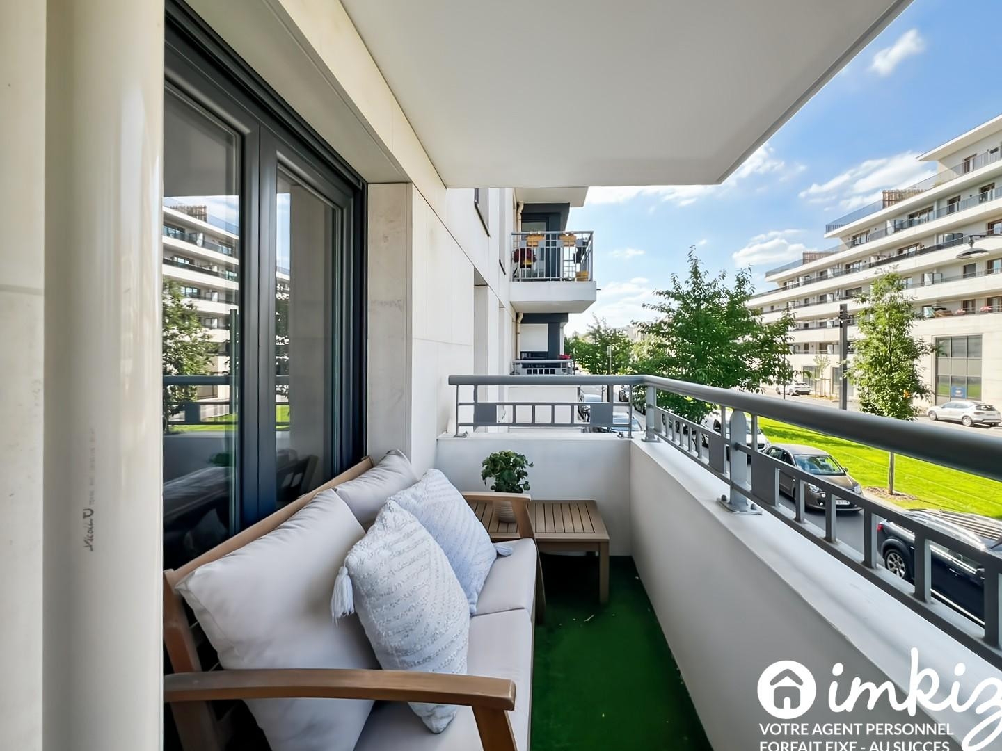 Appartement 3 pièces, balcon et parking