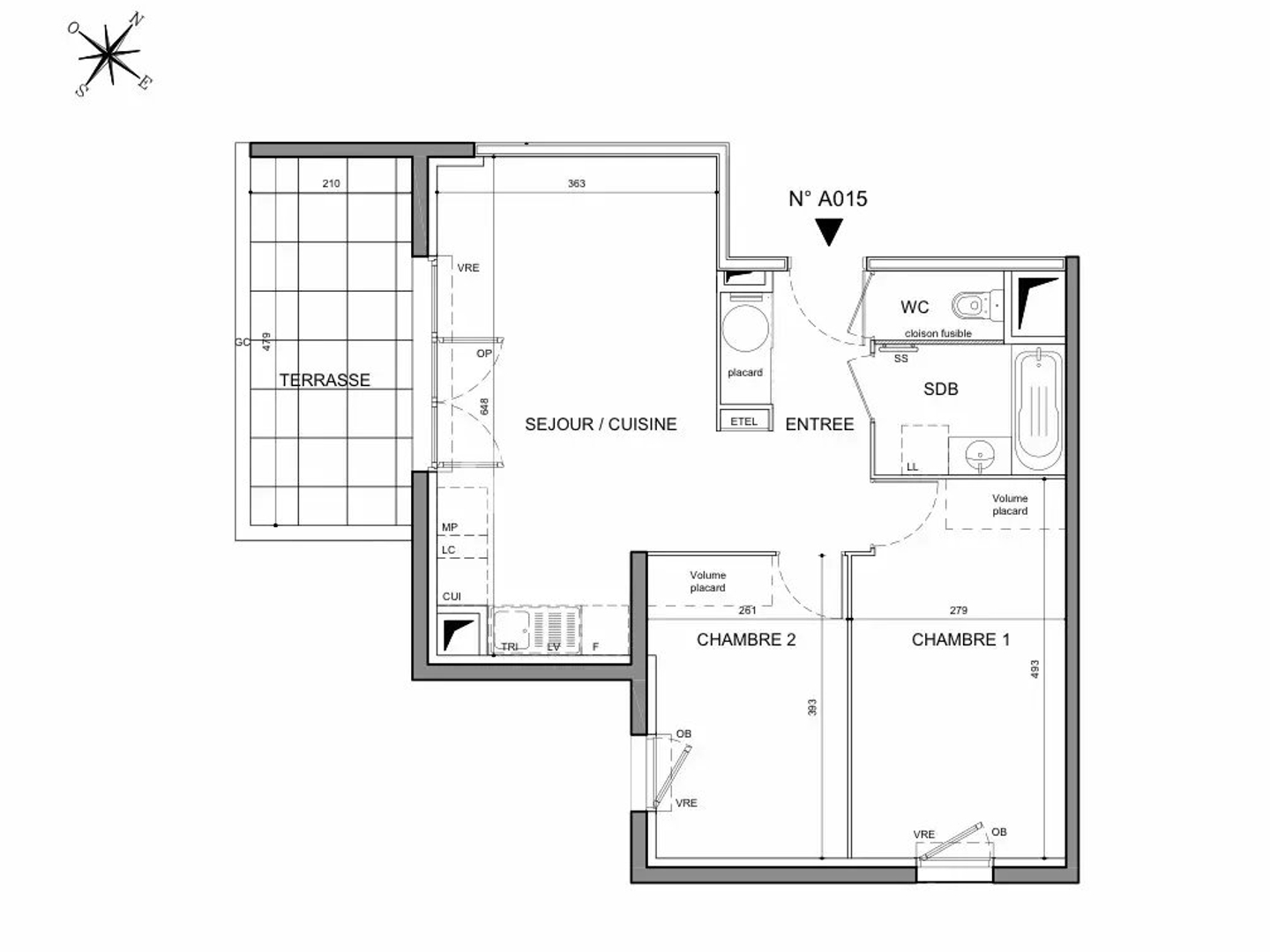 Appartement à vendre - 3 pièces - 57m2 - Marseillan (34340)