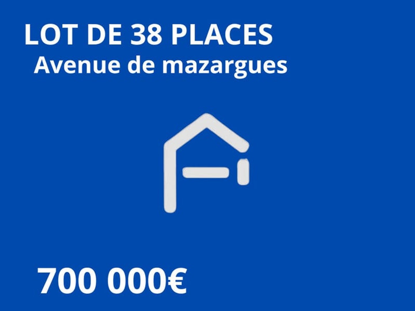 lot de 38 places de stationnement Avenue de mazargues