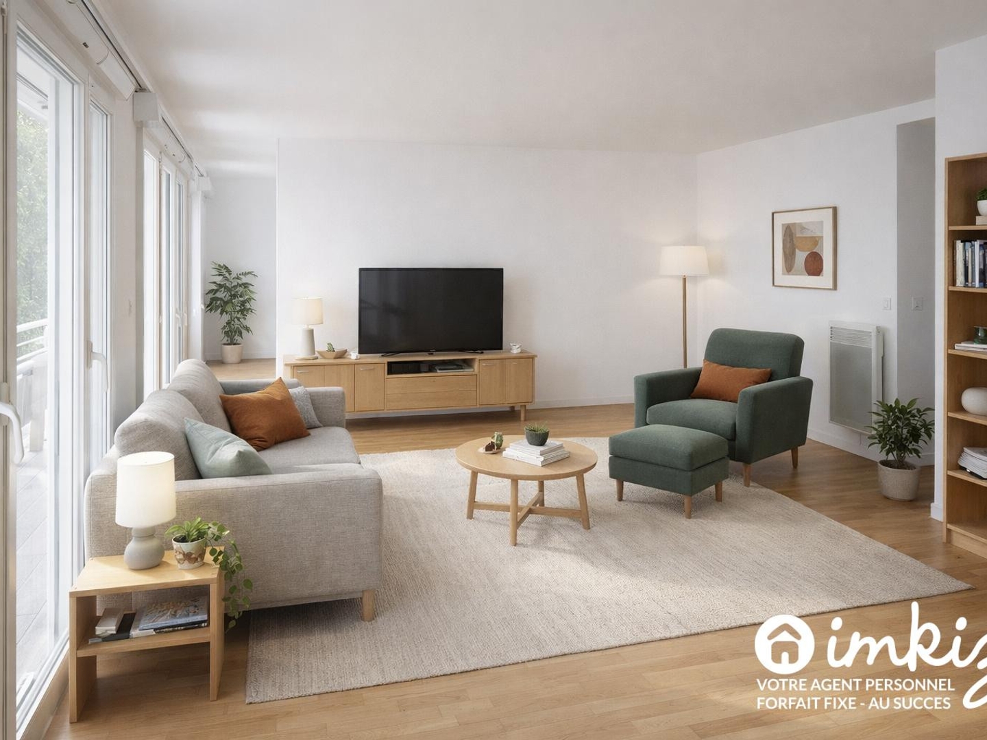 Appartement 4 pièces, accès direct Coulée Verte