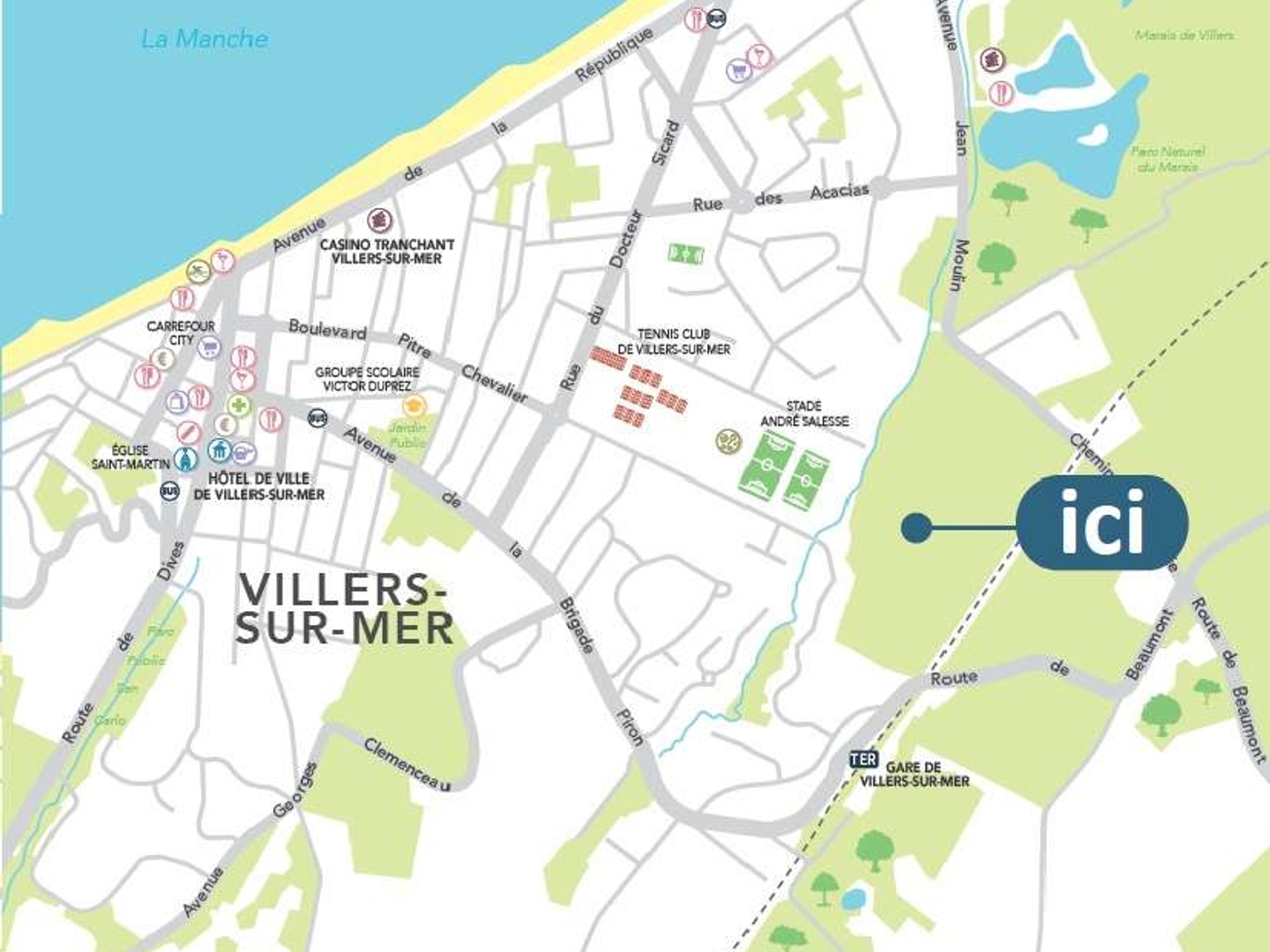 Appartement à vendre - 2 pièces - 39m2 - Villers-Sur-Mer (14640)