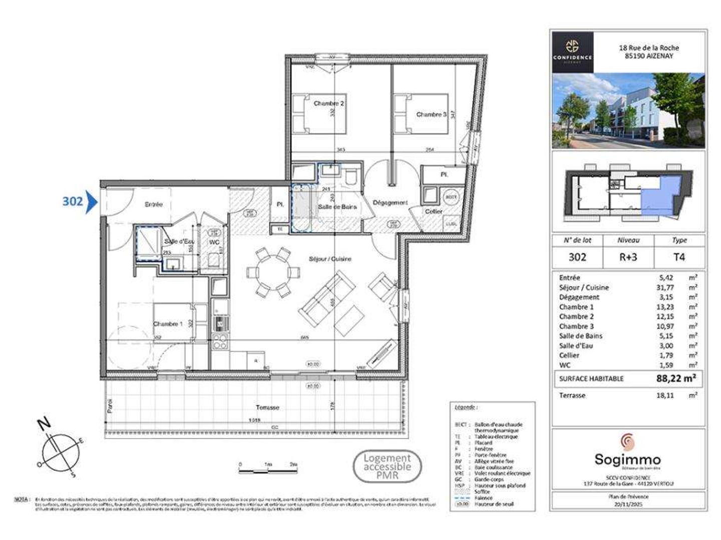 Appartement 4 pièces 88 m²
