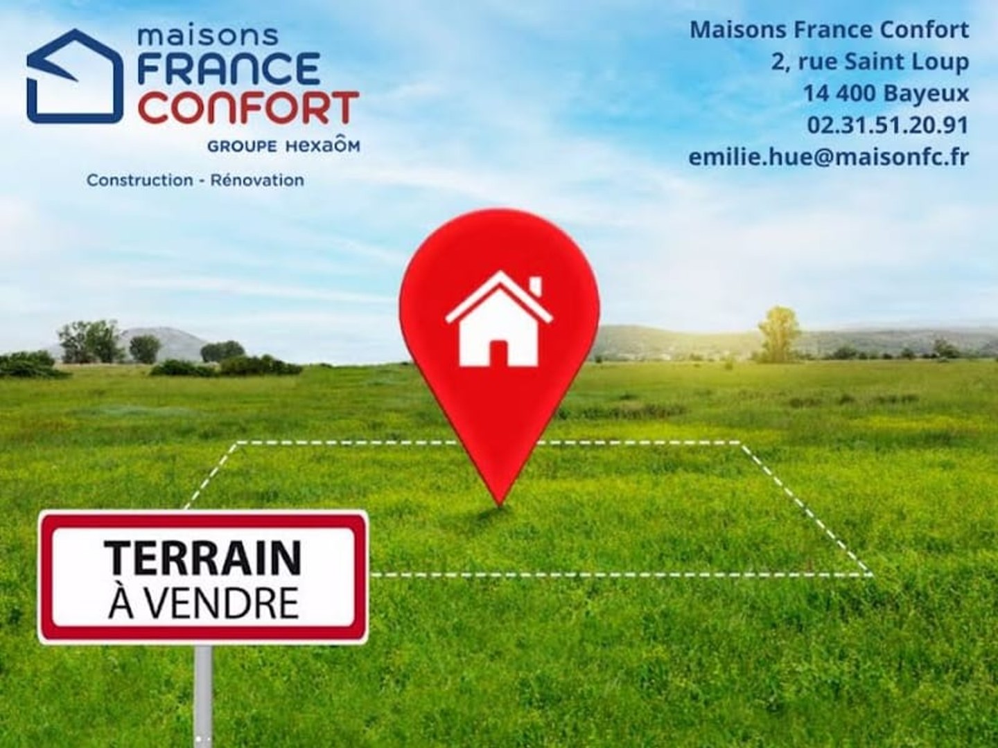 Terrain 413 m²