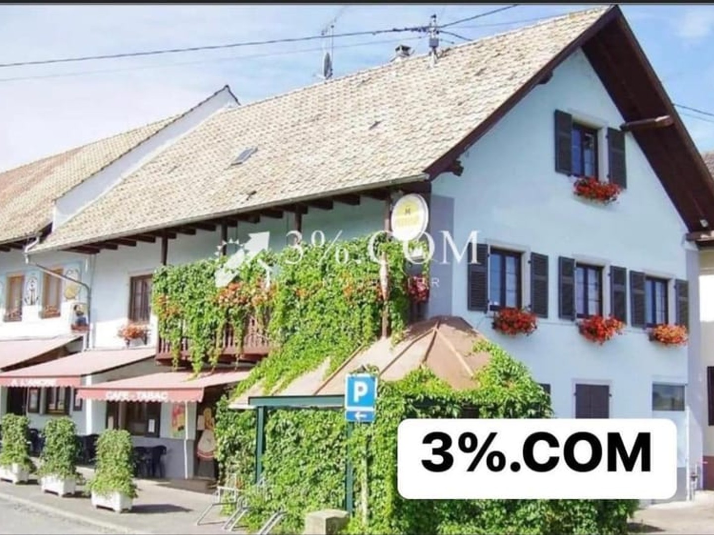 3%.COM Ensemble immobilier composé d'un Restaurant et Gites