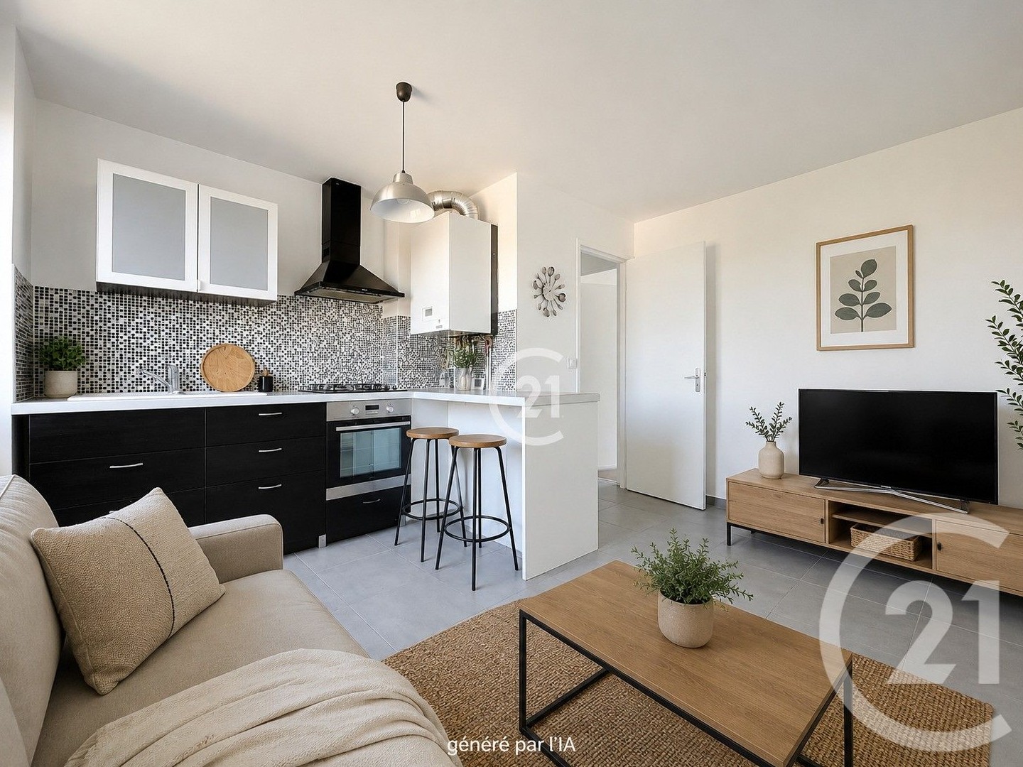 Appartement 3 pièces 46 m²