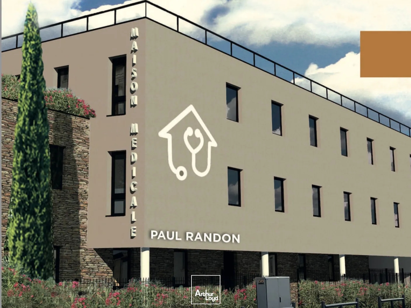 Maison médicale à vendre à Milhaud espaces modulables et accès facilité