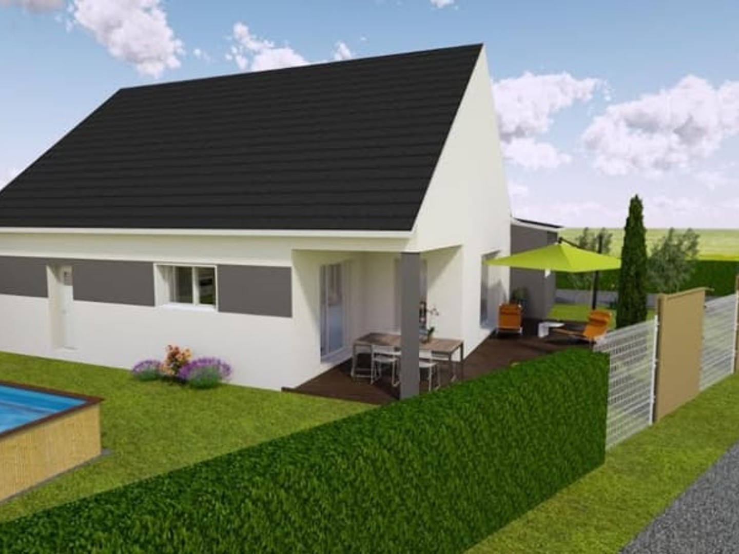Maison 2 pièces 84 m²