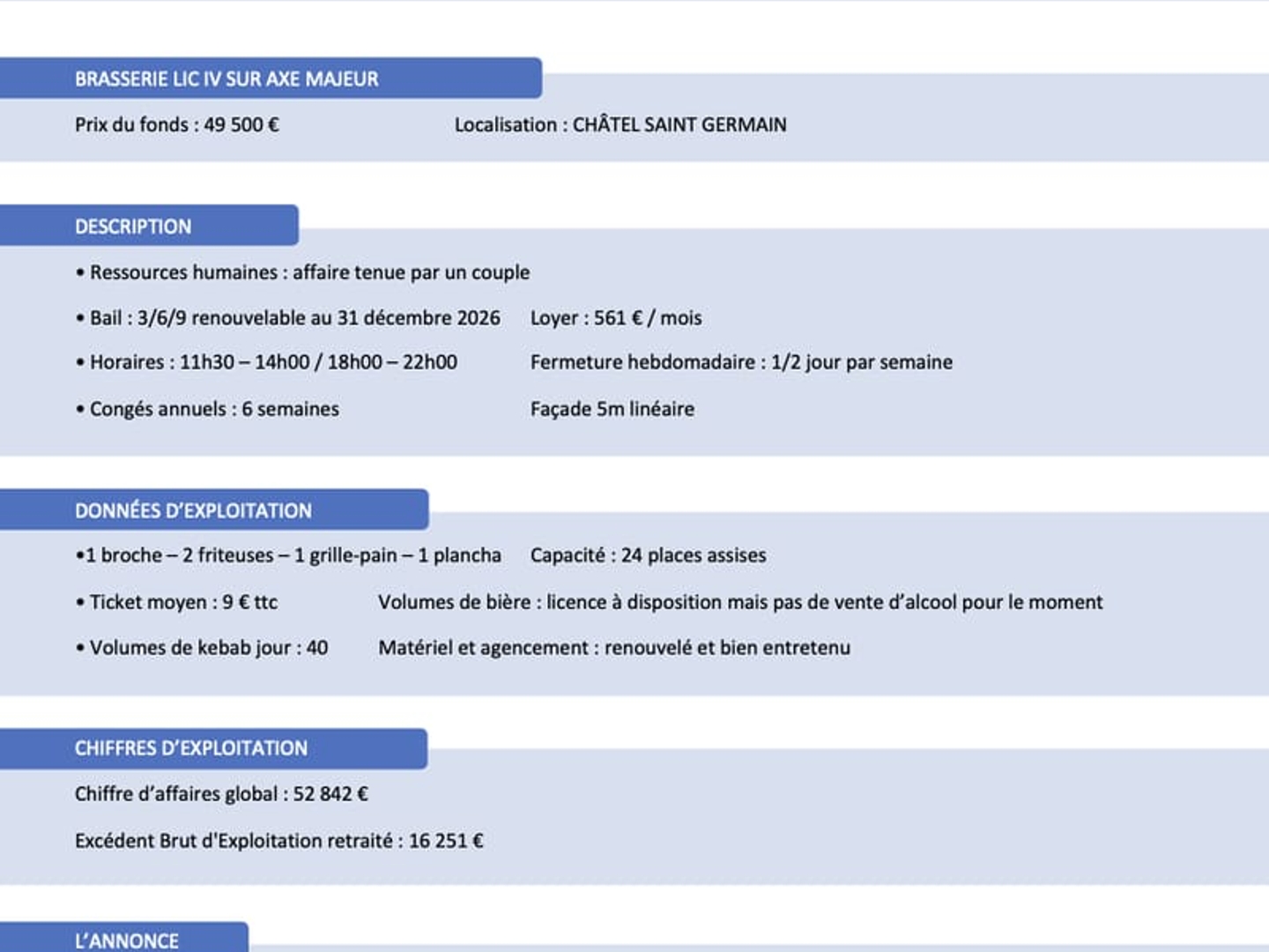 Magasin à vendre - 1 pièce - 52m2 - Châtel-Saint-Germain (57160)