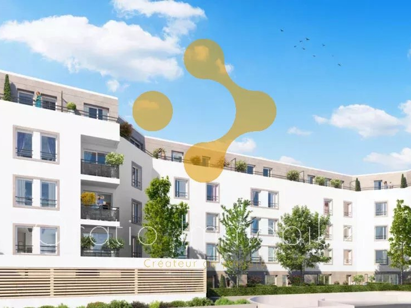 Appartement T4 en attique, au centre d' Annemasse