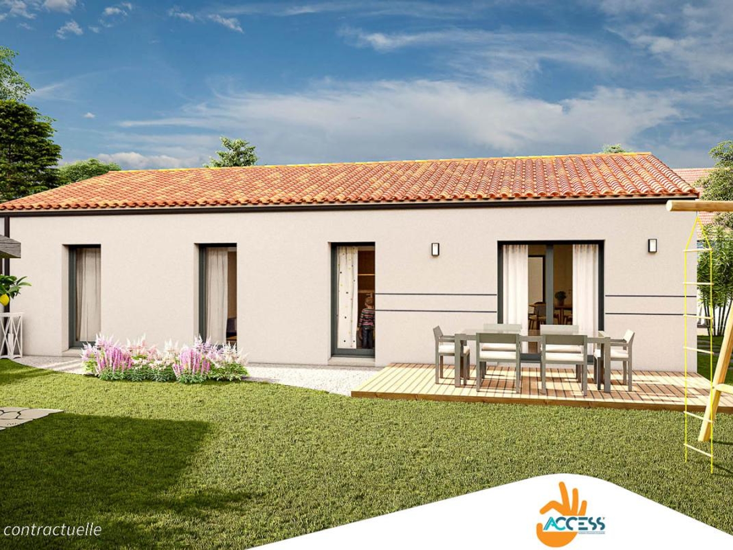 Terrain + maison 90 m²