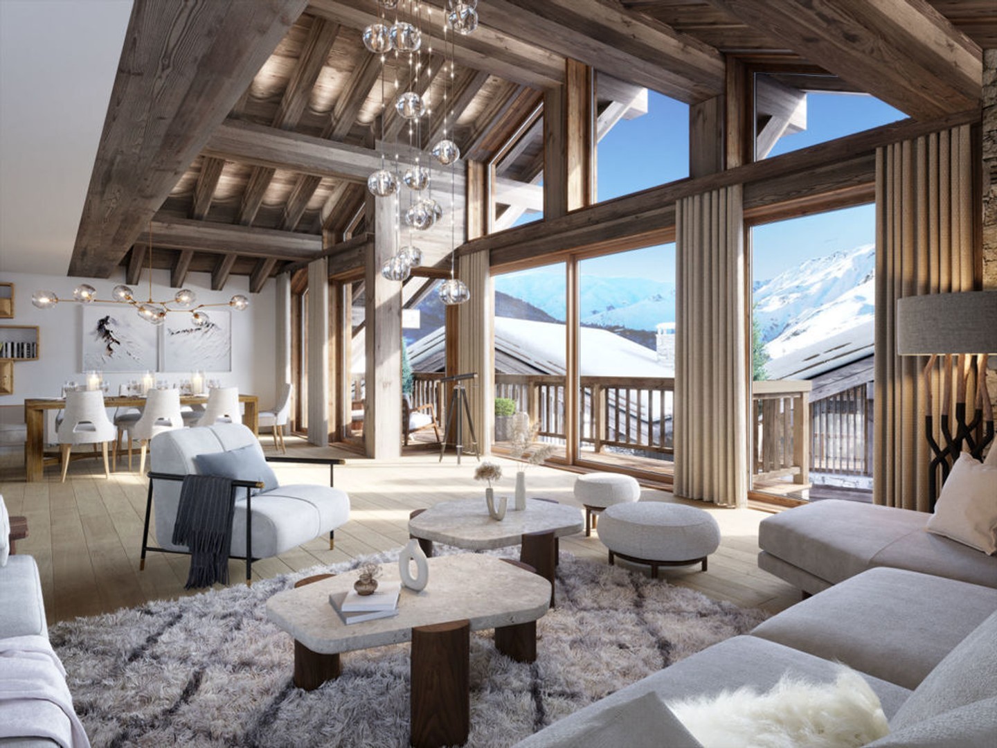 73440 SAINT-MARTIN-DE-BELLEVILLE Chalet Alpin a vendre. SH 191m². 5 ch