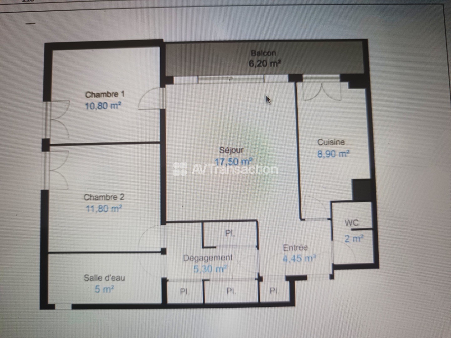 Appartement à vendre - 3 pièces - 67m2 - Marseille (13008)