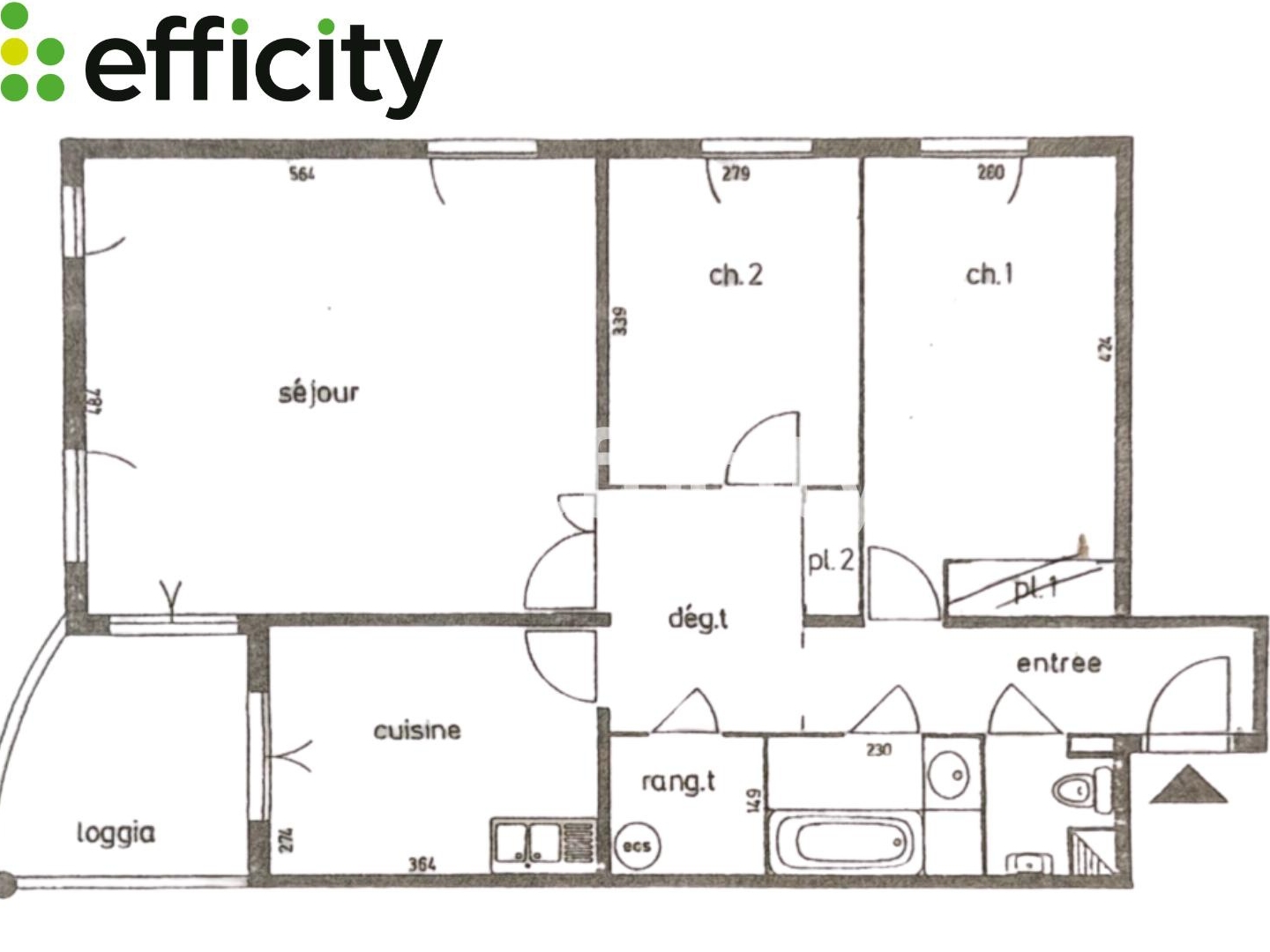 Appartement à vendre - 3 pièces - 80m2 - Ermont (95120)