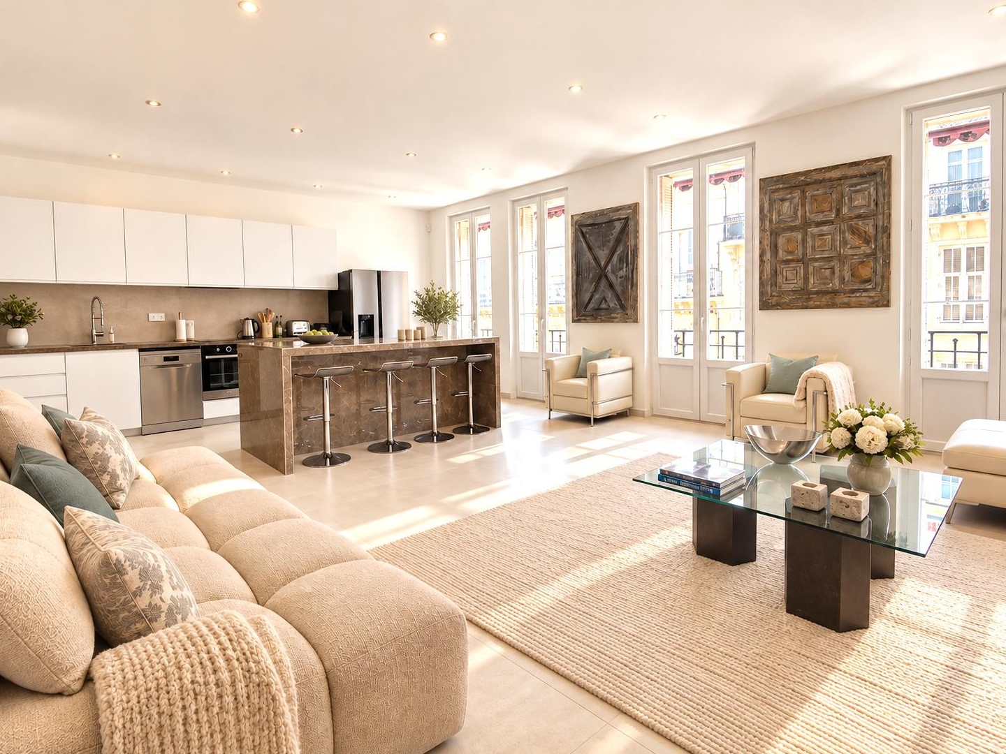 T3 d'exception de 93 m² – Cœur de Nice