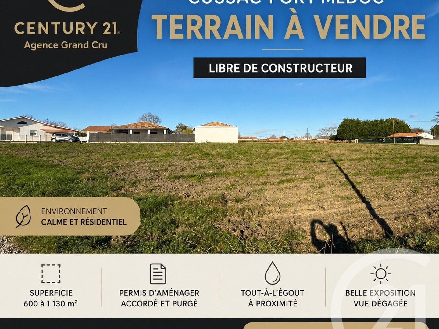 Terrain 769 m²