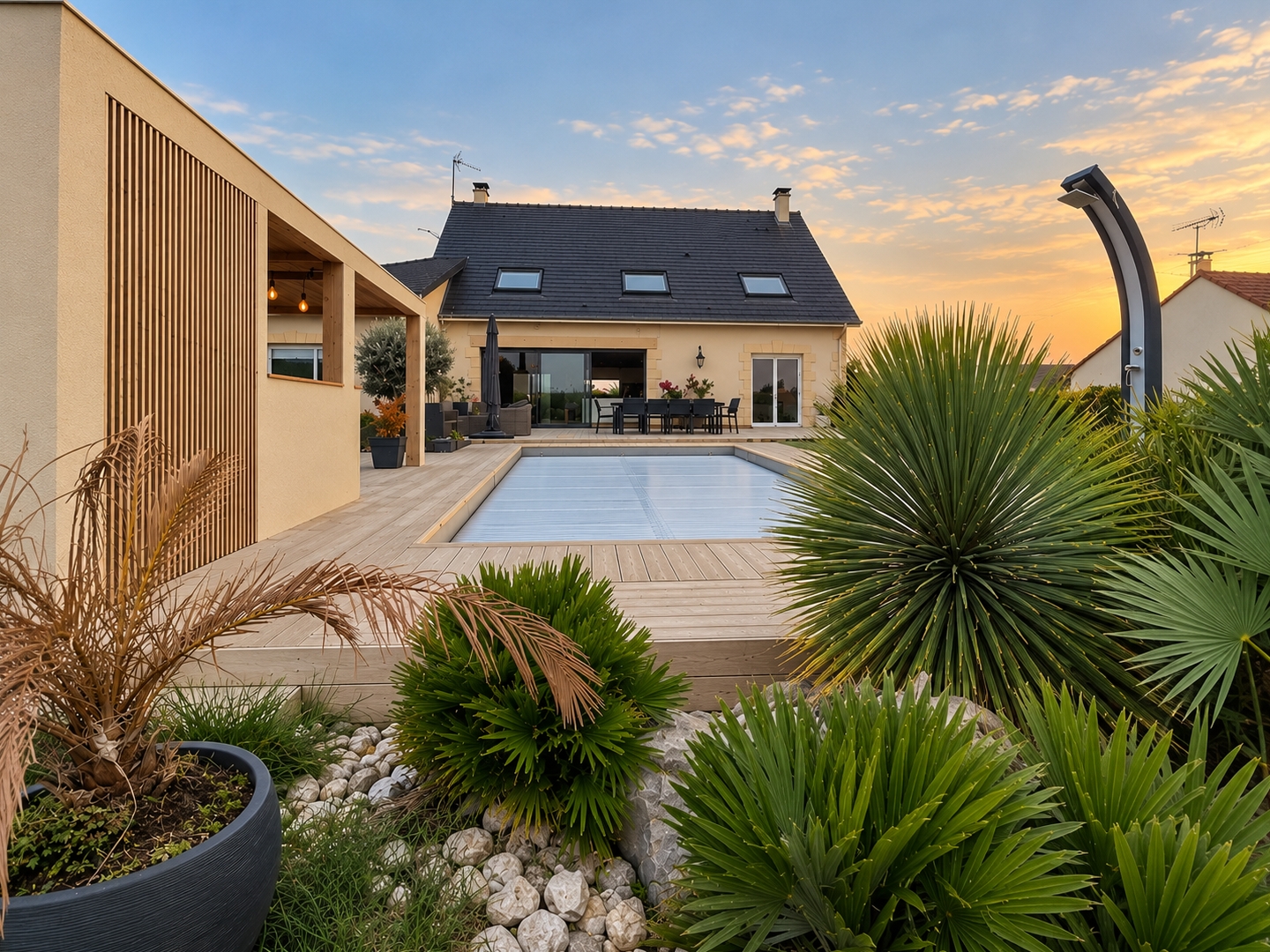 Maison d'exception de 244 m², piscine chauffée et pool house