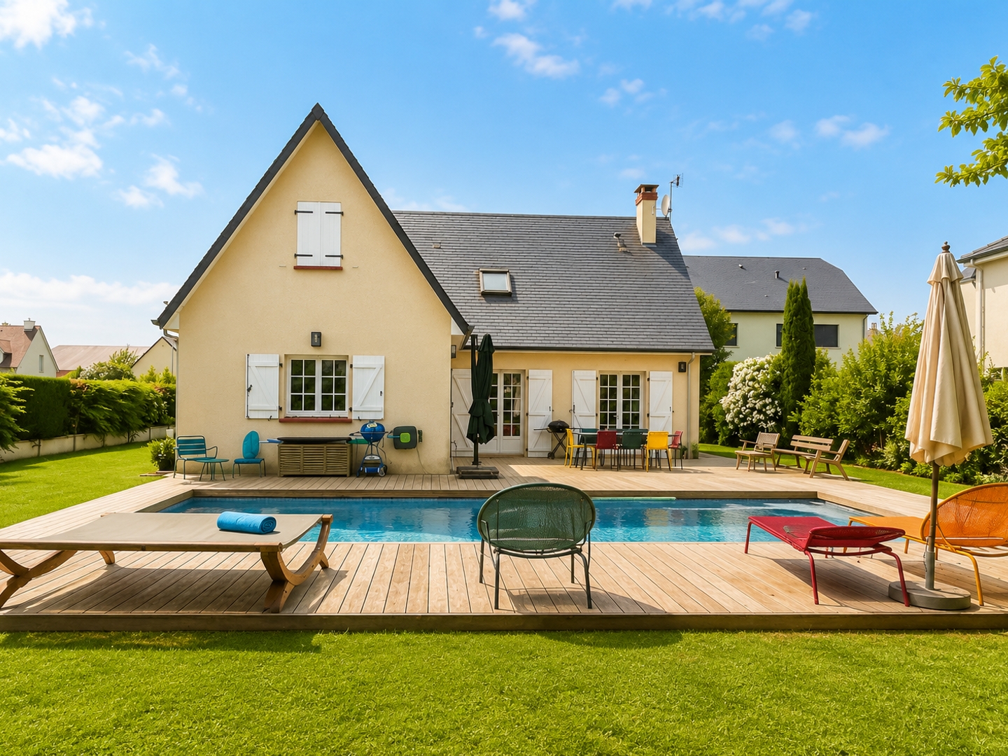 XXX SOUS COMPROMIS DE VENTE XXX PROCHE CENTRE VILLE! MAISON 6 PIECES AVEC PISCINE SUR JARDIN 1426M2