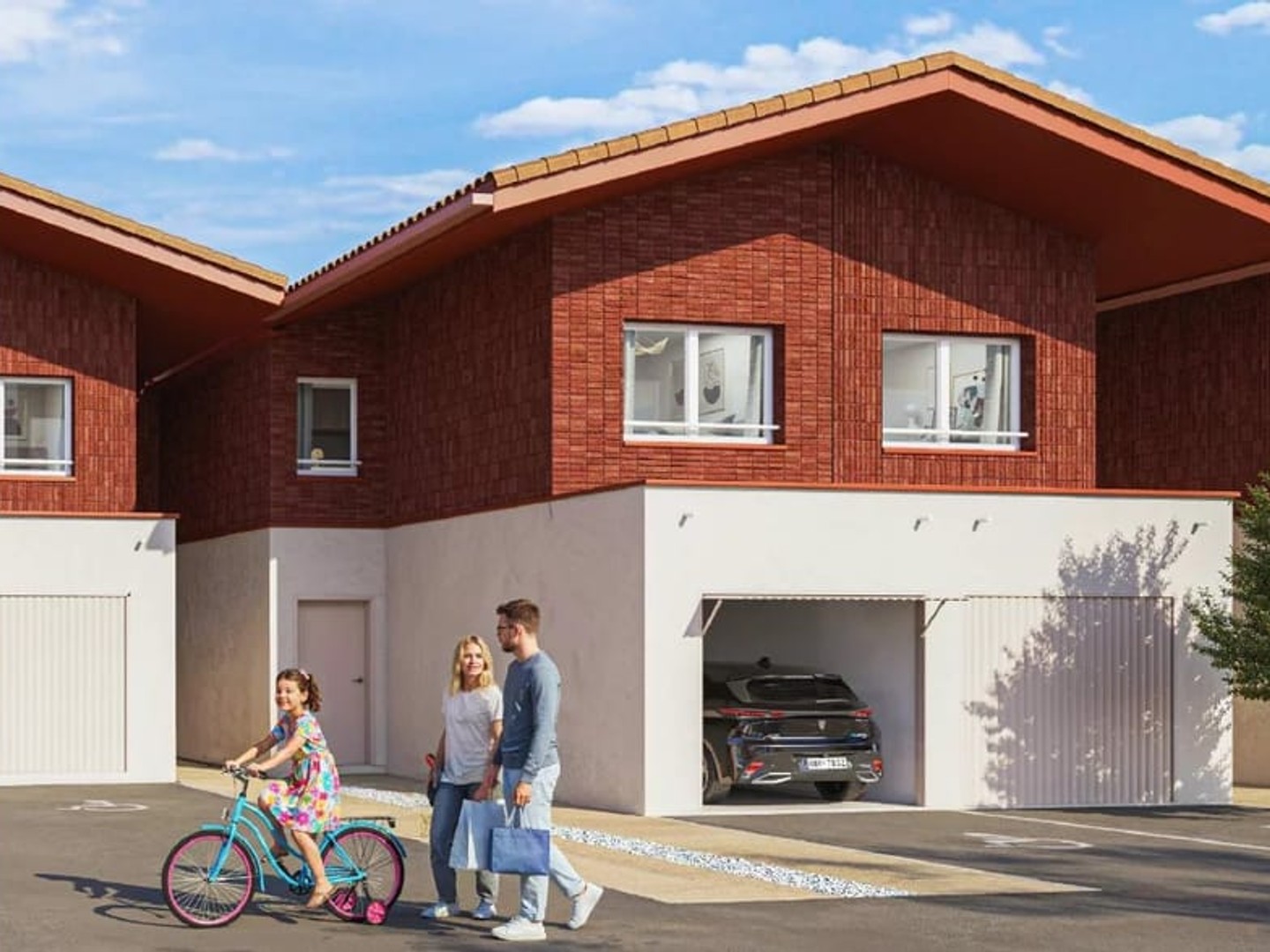 Duplex T4 NEUF avec garage, terrasse et jardin