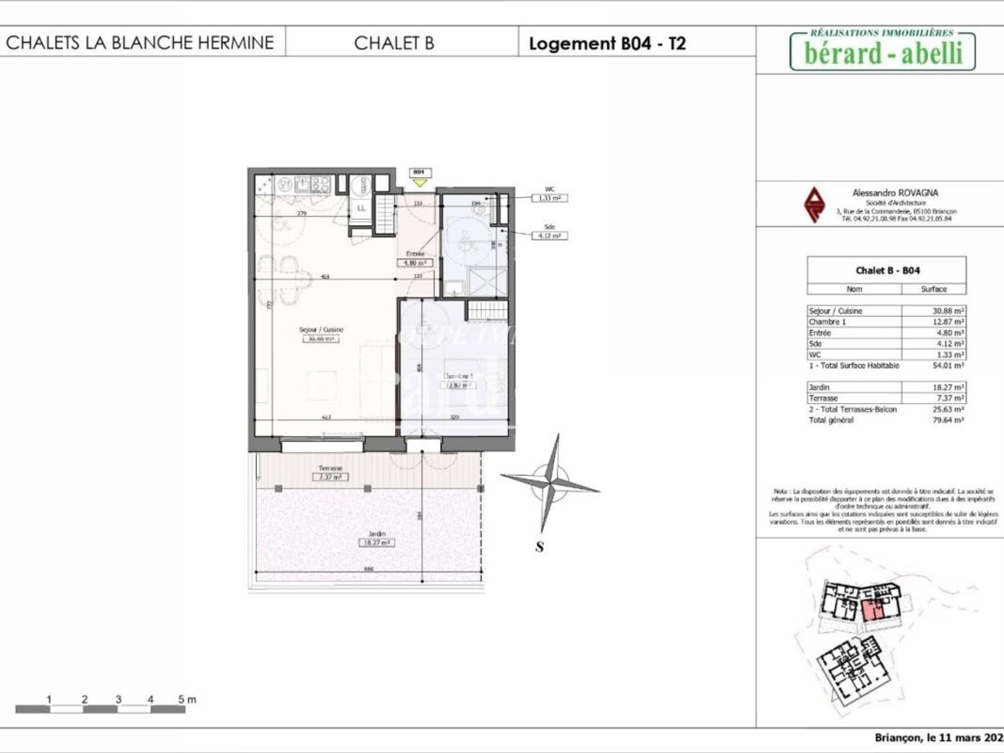 Appartement à vendre - 2 pièces - 54m2 - La Salle-Les-Alpes (05240)