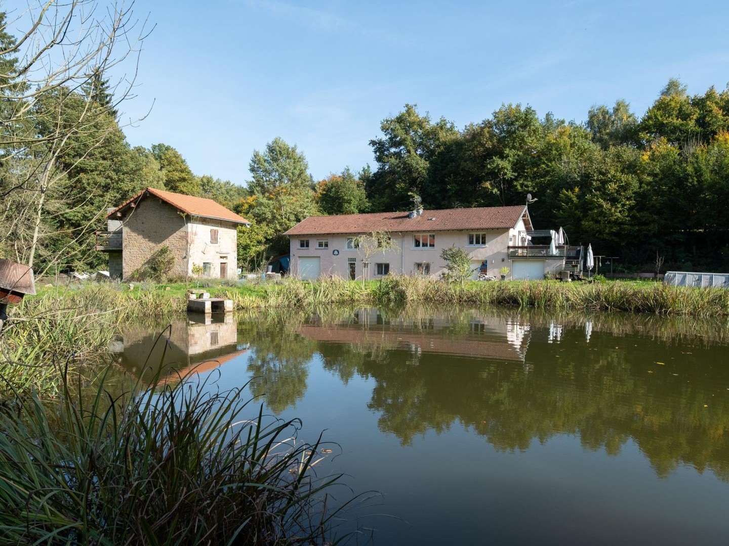 Très grande maison de famille, avec immense terrain de 8720 m2, étang poisonneux, verger, dépendances
