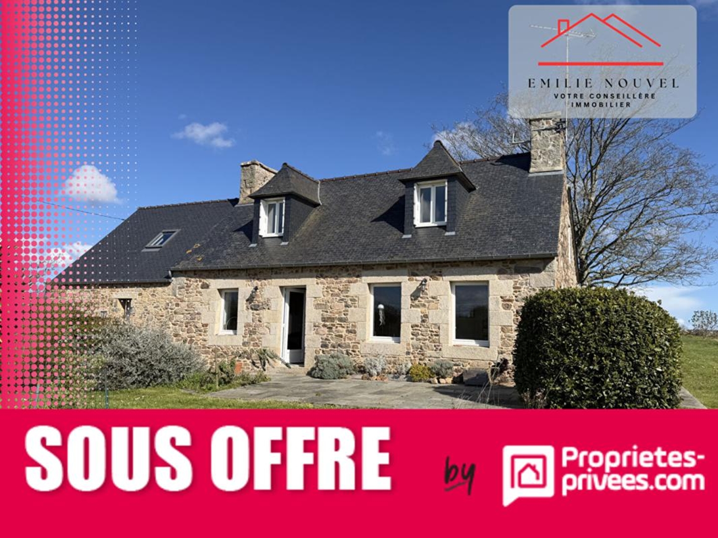 À Lézardrieux, le charme d'une longère rénovée au calme 98 m2