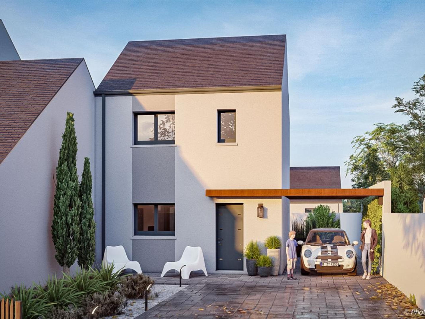 Terrain + maison 63 m²