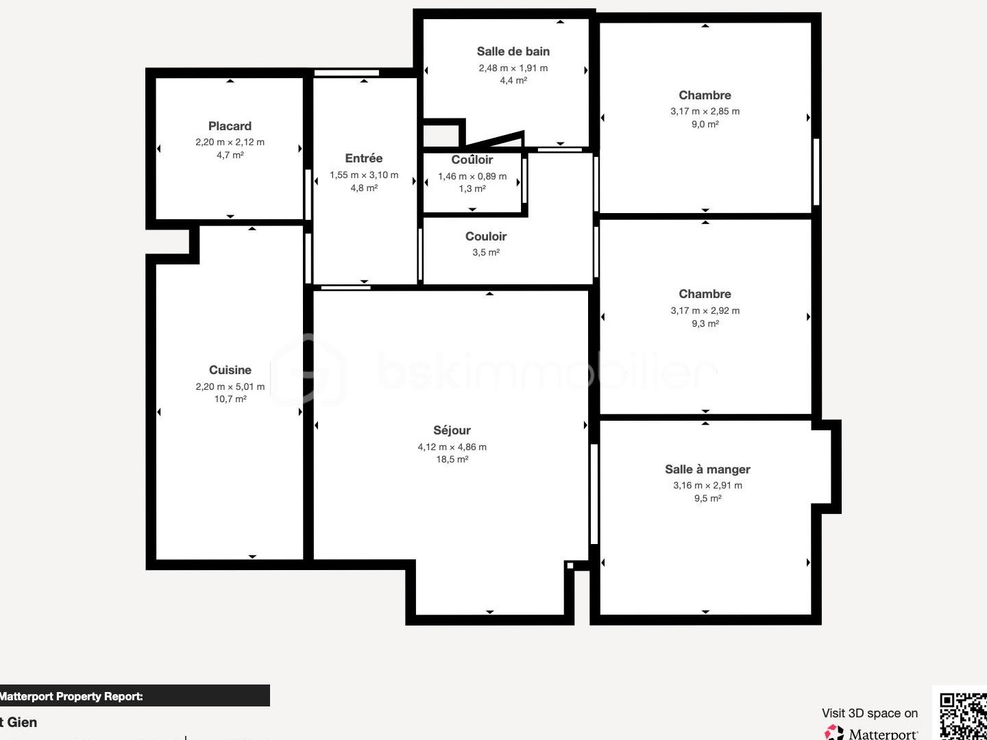 Appartement 4 pièces 73 m²