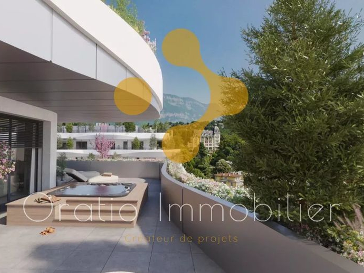 Dernier étage, T4 de luxe avec terrasse végétalisée