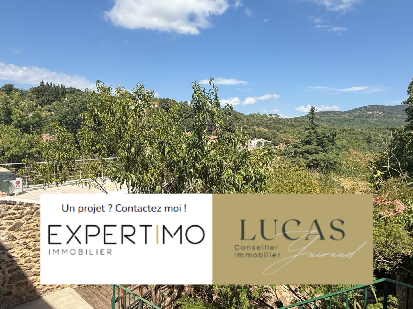 Maison de village en pierre avec Jardin et vue panoramique - Soumont (34700)