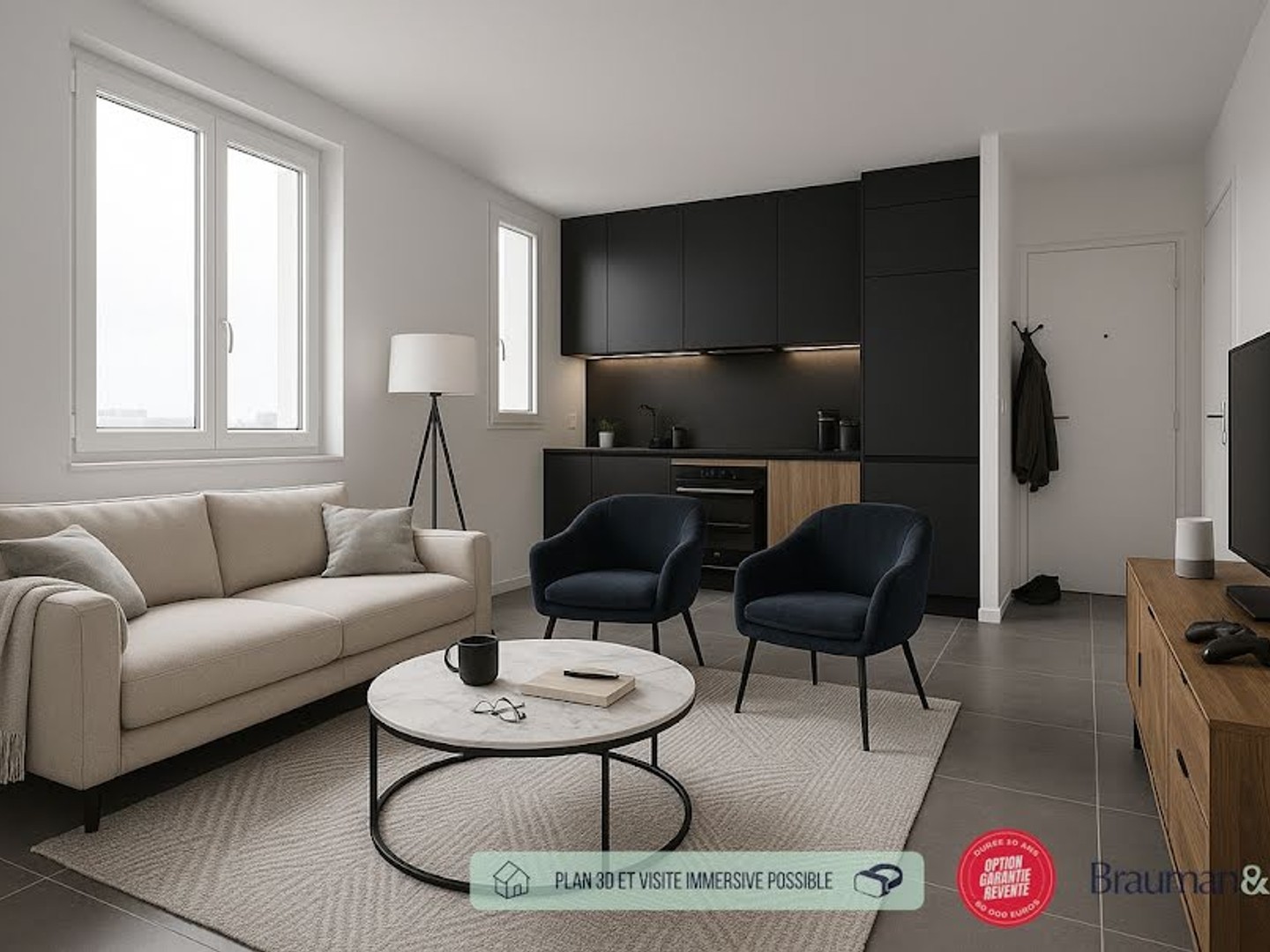 Appartement 1 pièce 19 m²