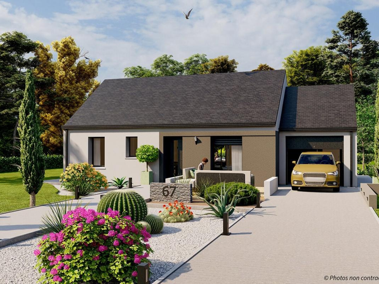 Terrain + maison 67 m²