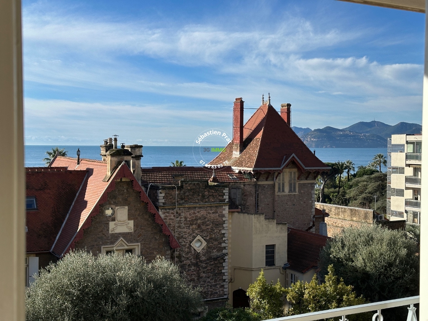 Cannes – 3 pièces 70m2 avec terrasse vue mer