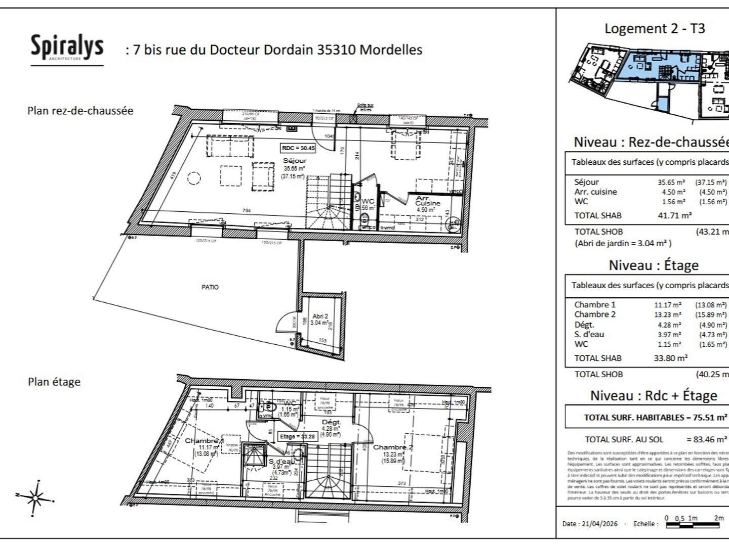 Maison 3 pièces 76 m²