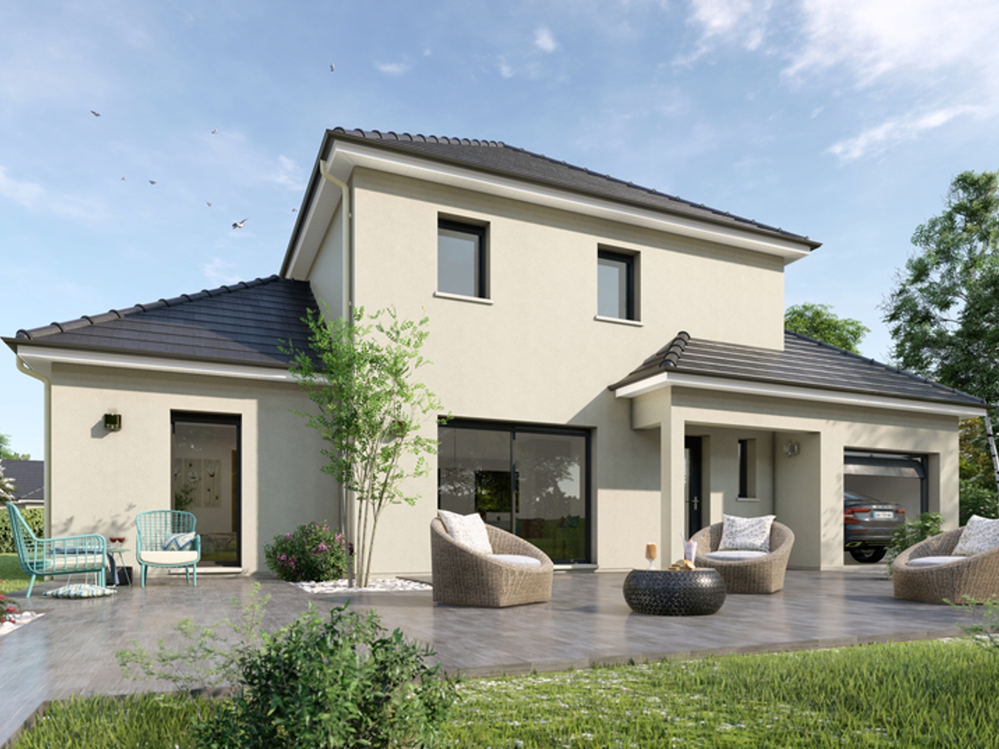 Terrain + maison 148 m²