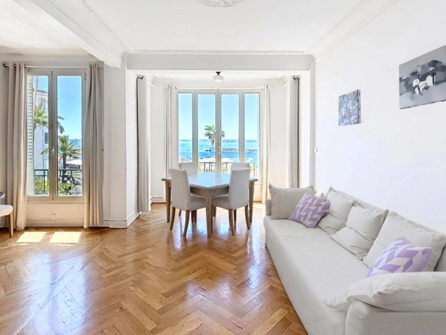 Nice — Front de mer, Mont Boron - Appartement de 4 pièces au dernier étage d'une villa Belle Epoque