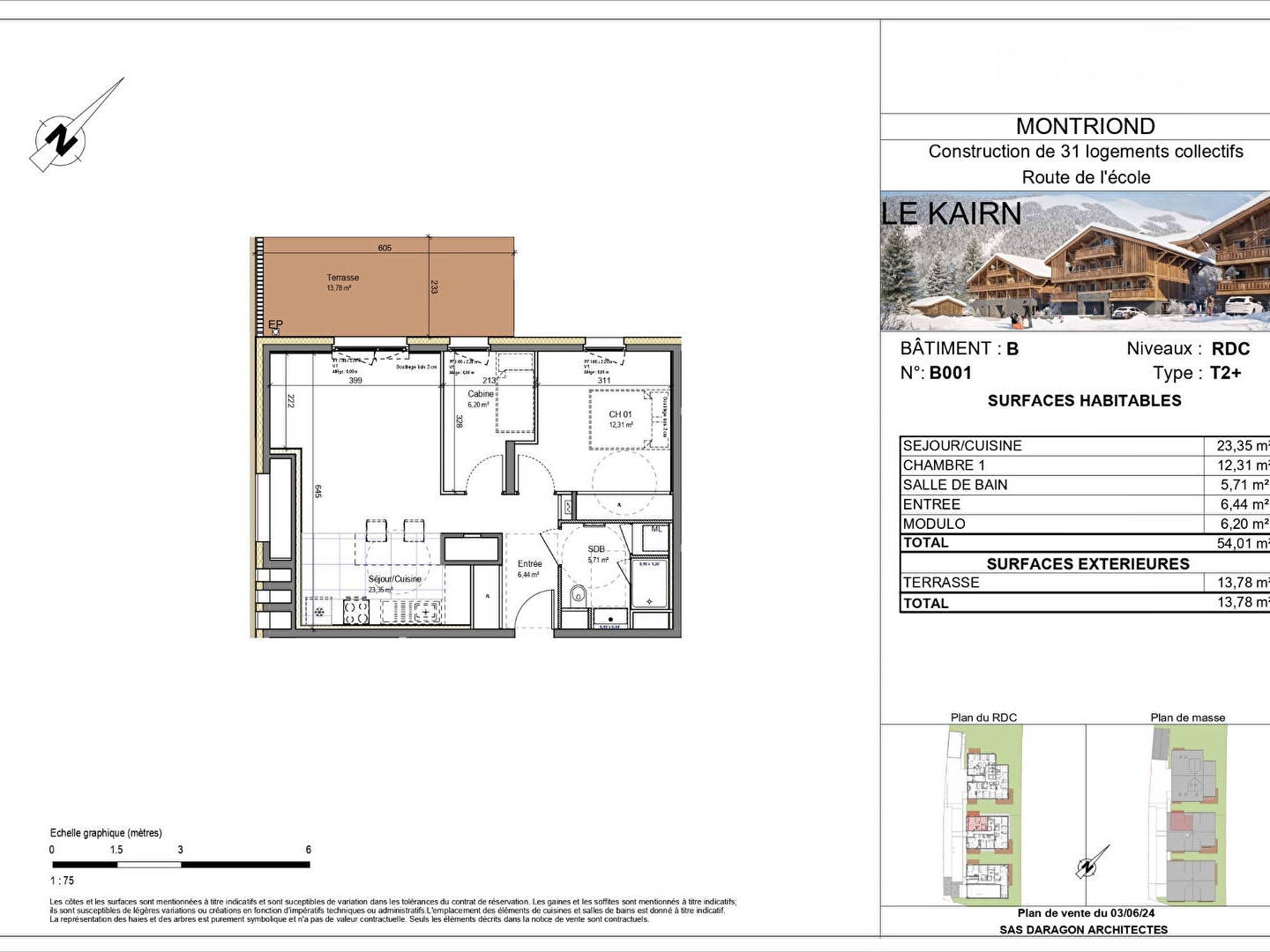 Appartement à vendre - 2 pièces - 54m2 - Montriond (74110)