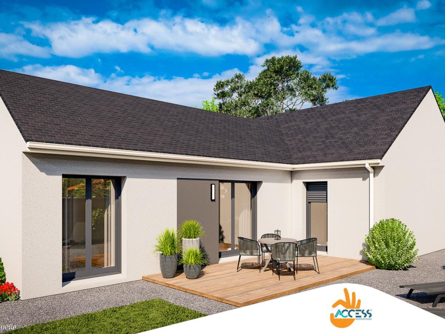 Maison à vendre - 99m2 - Saint-Jean-Brévelay (56660)