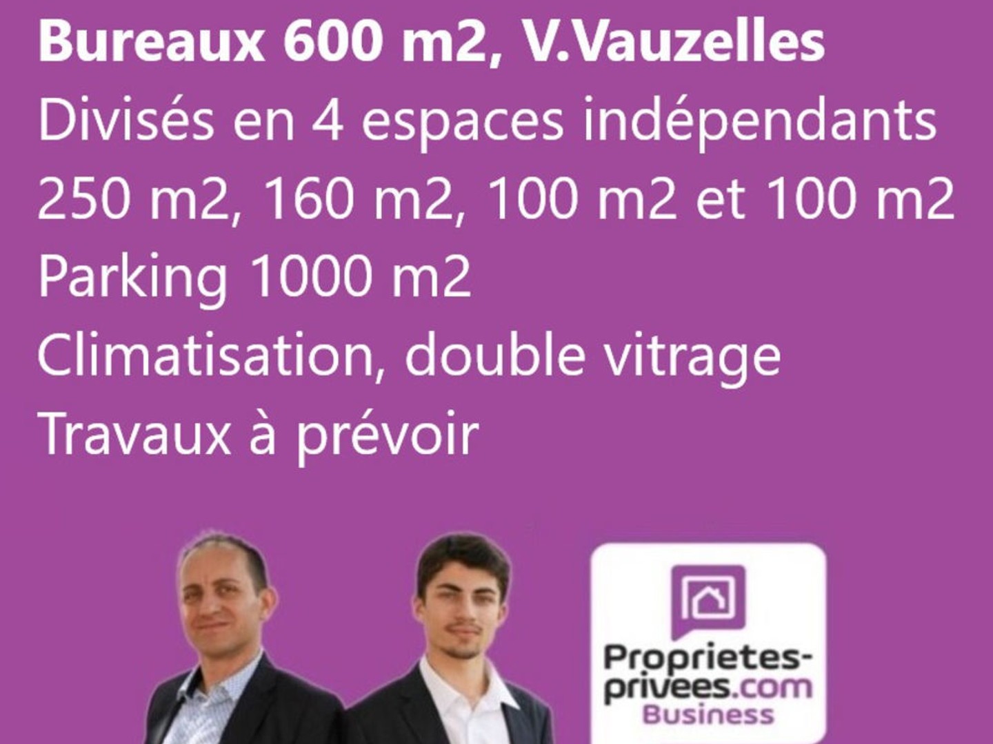 VARENNES-VAUZELLES - BUREAUX 600 M2 AVEC PARKING