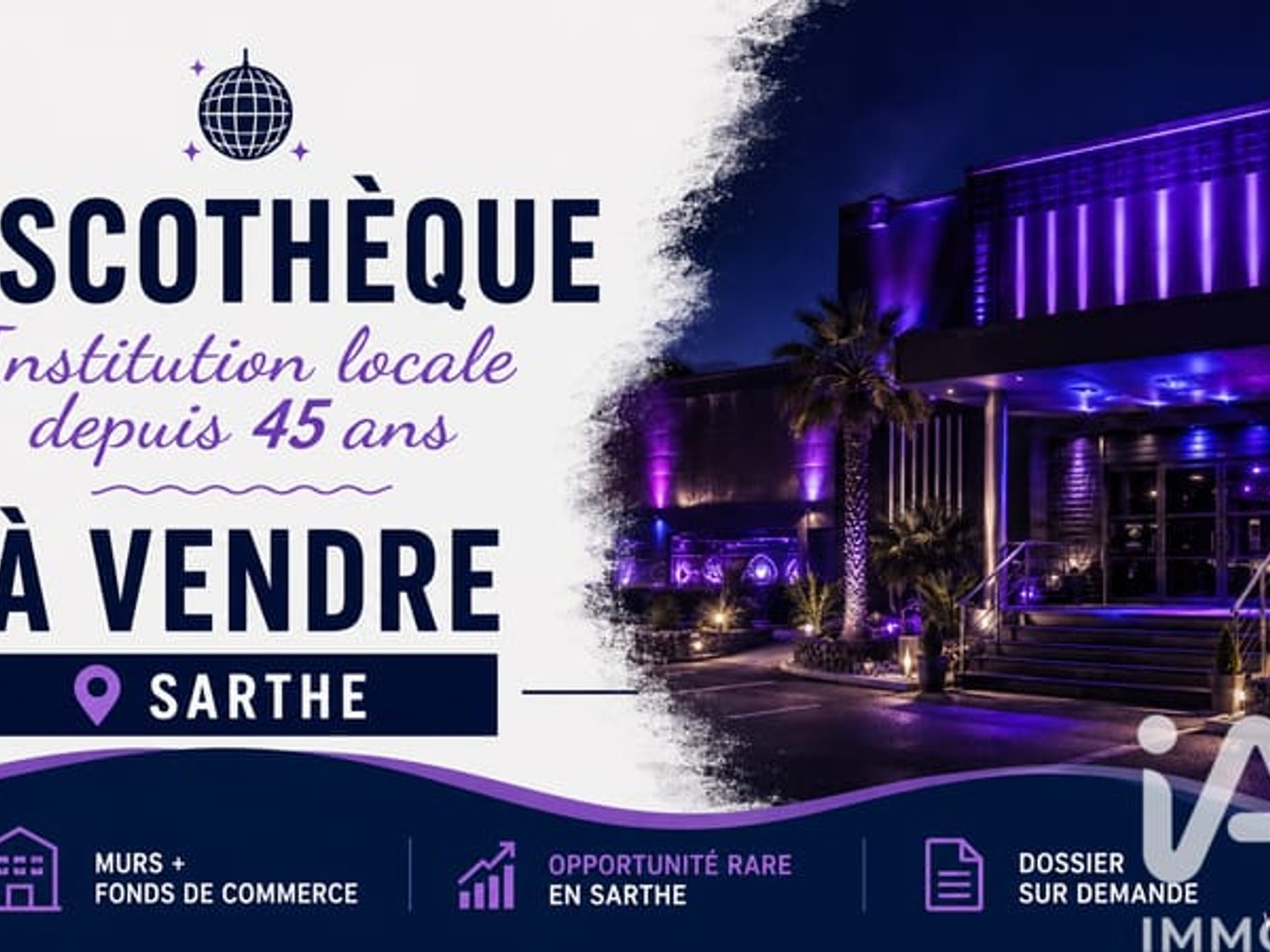 Local commercial 450 m²