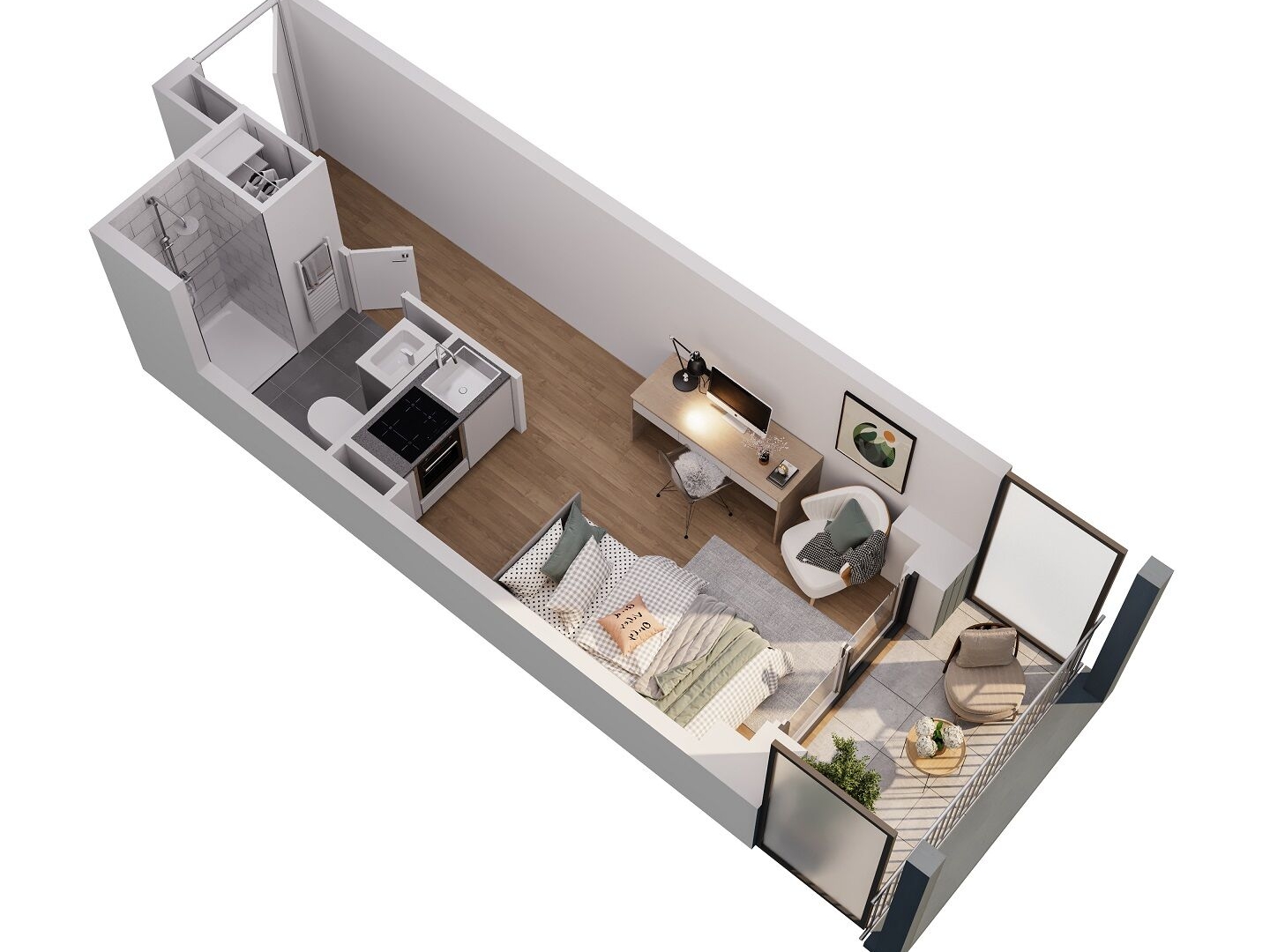 Appartement à vendre - 1 pièce - 17m2 - Orsay (91400)