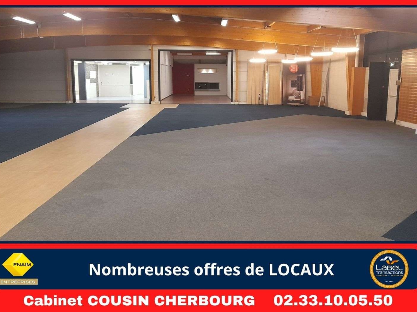 Vente murs commerciaux en centre-ville de Portbail