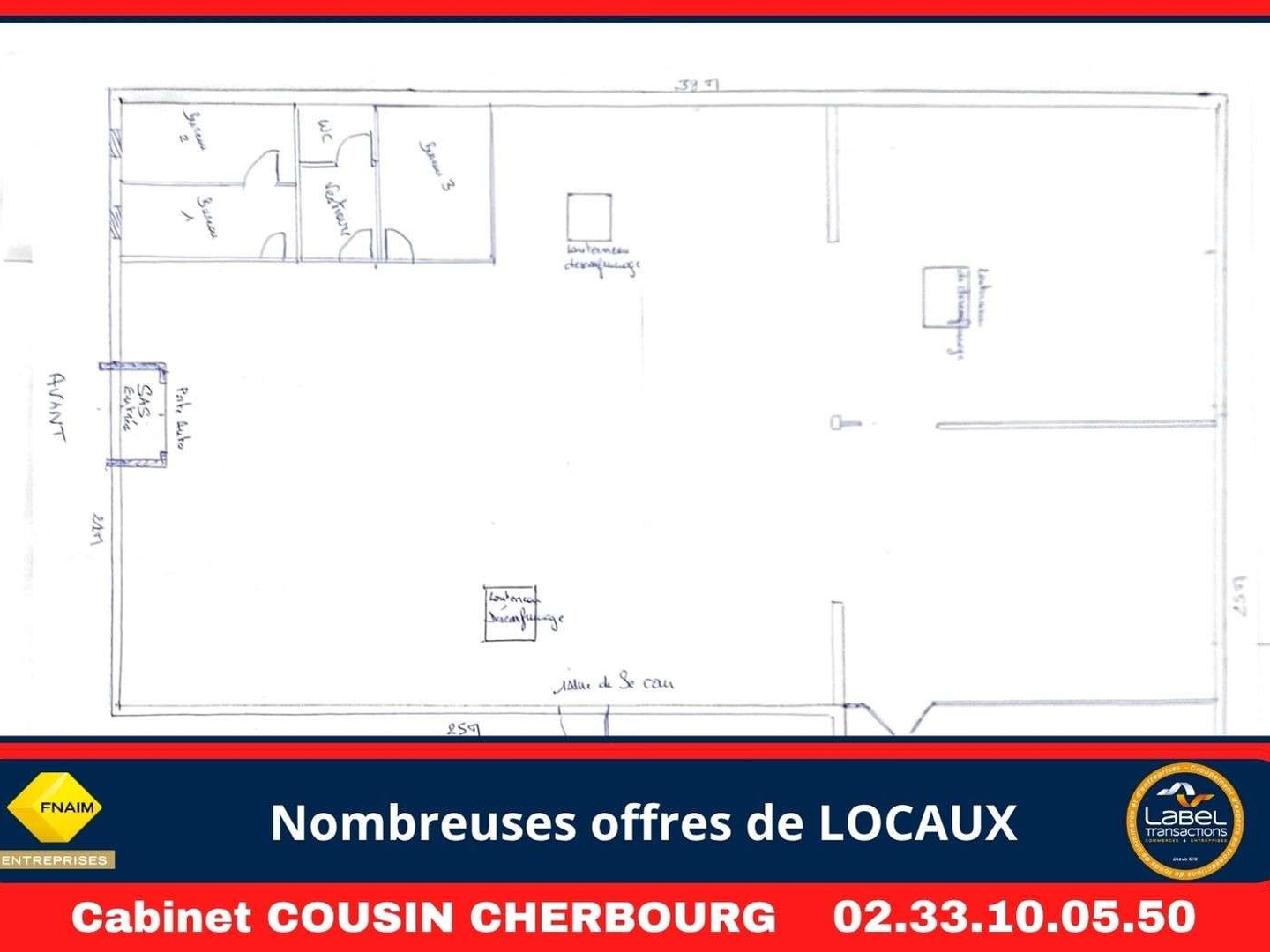 Locaux à vendre - 950m2 - Port-Bail-Sur-Mer (50580)