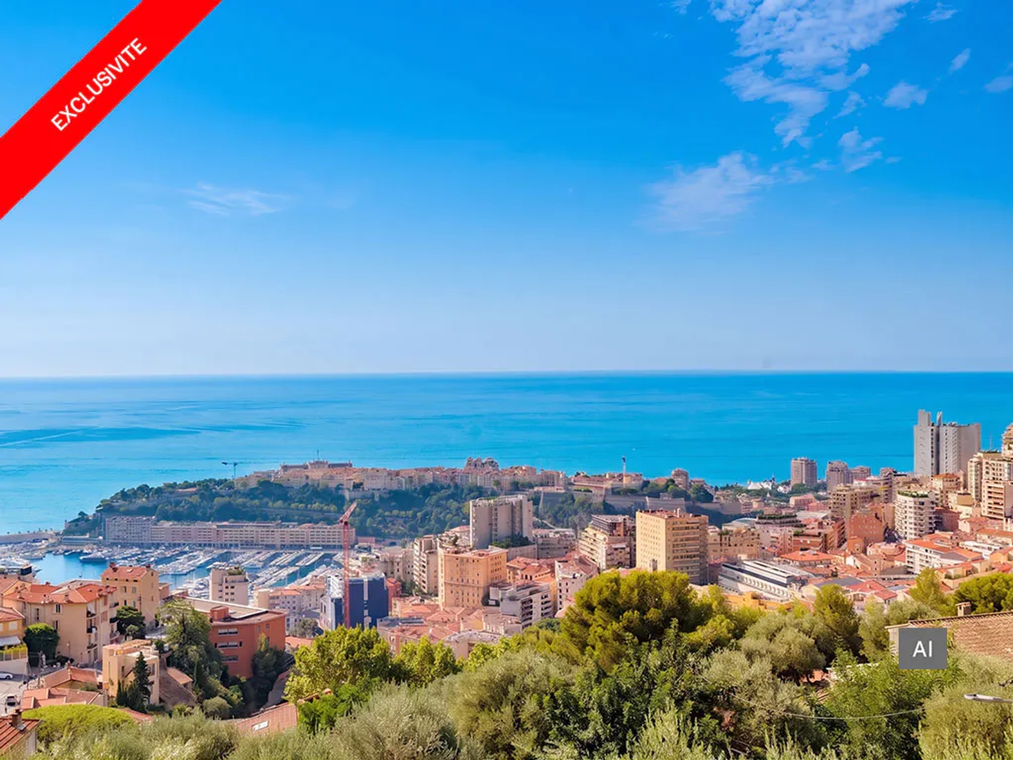 Villa individuelle avec terrasse et vue mer