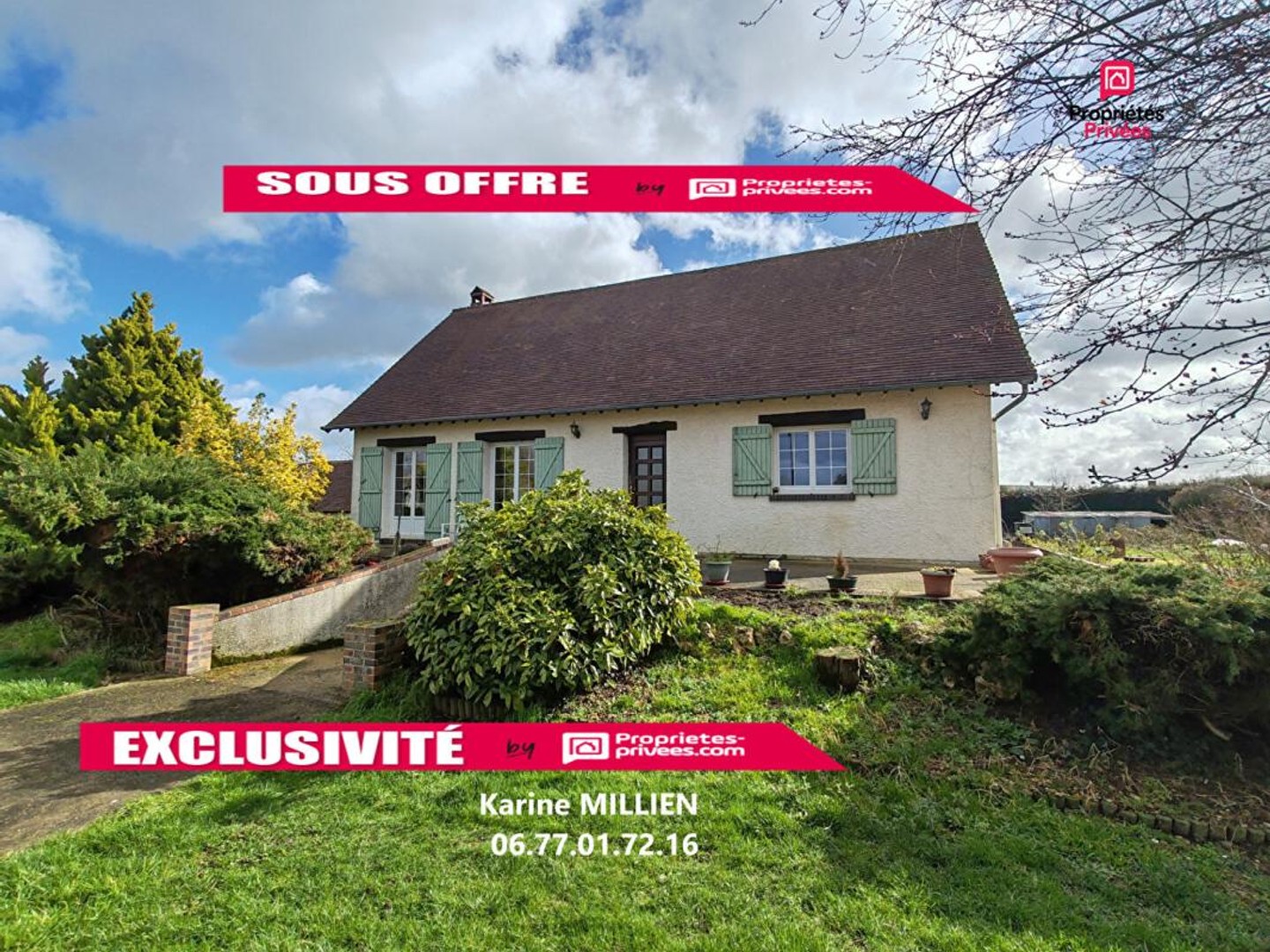 DAMPIERRE SUR AVRE 28350 Maison individuelle sur sous-sol total - 4 chambres - Dépendance - Terrain - 176000 HAI